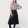 Bottoms Nafsika Skourti | Urban Leather A-Line Skirt