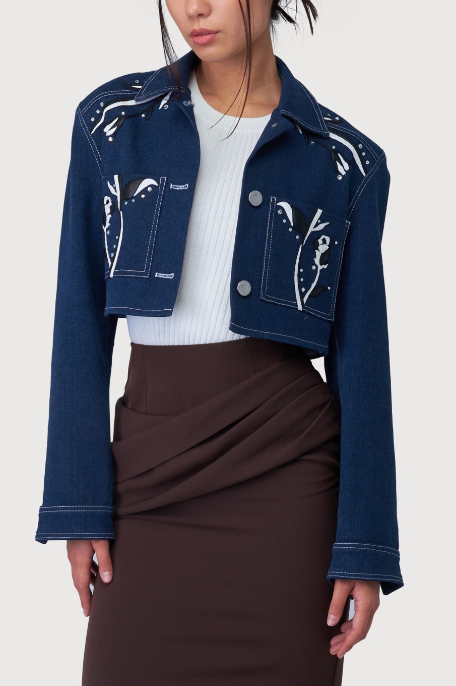 Outerwear Nafsika Skourti | American Beauty Cropped Jacket