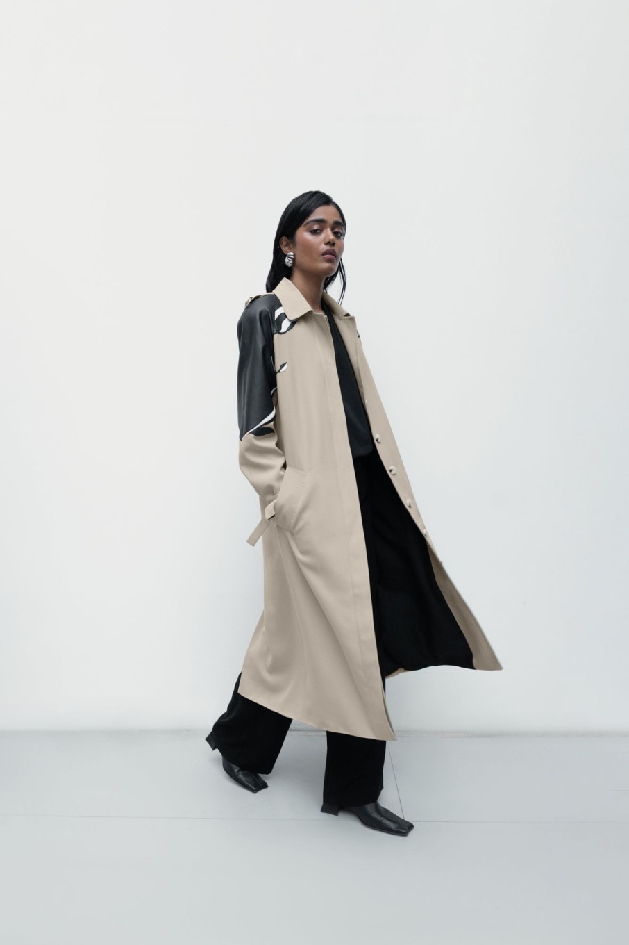 Outerwear Nafsika Skourti | Classic Inverted Tulip Trench