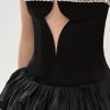 Tops Nafsika Skourti | Inner Star Ruffle With Crystal Trim